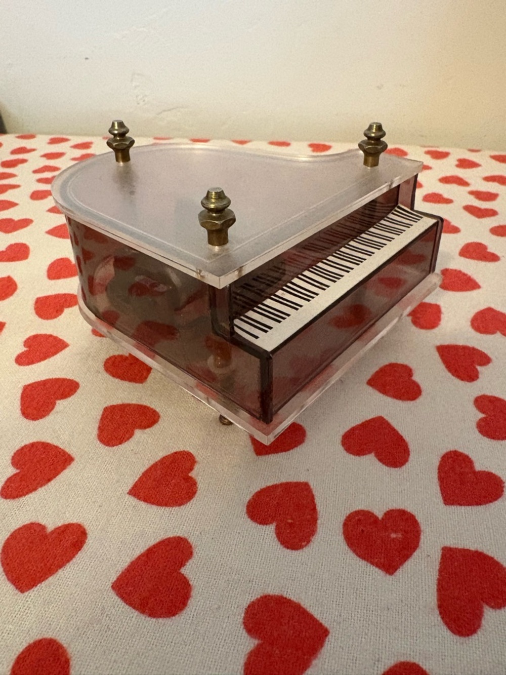 Grand piano music box cute gift retro vintage
